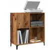 Vidaxl armoire à disques vieux bois 84,5x38x89 cm bois d'ingénierie
