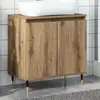 vidaXL Vidaxl Armoire De Salle De Bain Chêne Artisanal 58x33x60 Cm