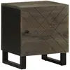 Vidaxl - Table de chevet noir 40x33x46 cm bois de manguier solide