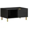 vidaXL Table basse Noir 80x50x40 cm Bois d'ingénierie