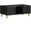 vidaXL Table basse noir 100x54x40 cm bois d'ingénierie