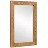 vidaXL Miroir Marron clair 57 x 70 x 3 cm bois de manguier massif