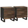 vidaXL Armoires de chevet  2 pcs 40x33,5x46 cm Bois massif de mangue
