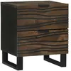 vidaXL Table de chevet avec tiroir Noyer 40 x 33.5 x 46 cm
