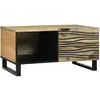 vidaXL Tables basses Marron 80 x 50 x 40 cm bois de manguier massif