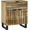 vidaXL Cabinet de chevet  50x33x60 cm Bois massif de manguier