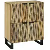 vidaXL Sideboard Marron 60 x 33 x 75 cm bois de manguier massif