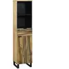 vidaXL Meuble de Salle de Bain  38x33,5x160 cm Bois Massif Mangue