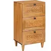 vidaXL Vidaxl Buffet Avec Tiroir Marron Clair 33,5 X 40 X 75 Cm