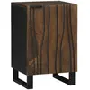 vidaXL Cabinet de Salle de Bain  38x33.5x58 cm Bois Massif Noyer