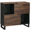 Vidaxl buffet  80x33.5x75 cm bois massif mangue
