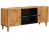 vidaXL Meuble TV Marron clair 105 x 33 x 46 cm bois de manguier massif