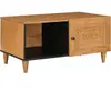 vidaXL Table basse avec étagère Marron clair 80 x 50 x 40 cm