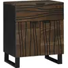 vidaXL Vidaxl Meuble De Chevet 50x33x60 Cm En Bois Massif De Noyer