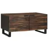 vidaXL Vidaxl Table Basse 80x50x40 Cm En Bois Massif Et Métal
