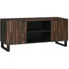 vidaXL Meuble TV  105x33,5x46 cm Bois de Noyer Massif
