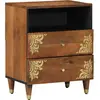 vidaXL Table de chevet  50x33x60 cm en bois solide de mangue