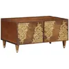 vidaXL Table basse  80x50x40 cm en bois massif de mangue