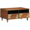 vidaXL Table Basse  80x54x40 cm en Bois de Manguier