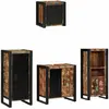vidaXL Ensemble de mobilier de salle de bain 4 pcs Bois Recyclé Solide