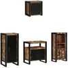 Vidaxl ensemble de mobilier de salle de bain 4 pcs bois recyclé solide