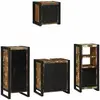 Vidaxl ensemble de mobilier de salle de bain 4 pcs bois recyclé solide