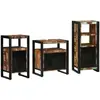 vidaXL Ensemble de mobilier de salle de bain 3 pcs Bois Recyclé Solide