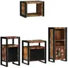 Vidaxl ensemble de mobilier de salle de bain 4 pcs bois recyclé solide