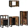 vidaXL Ensemble de mobilier de salle de bain 4 pcs Bois Recyclé Solide
