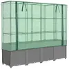 vidaXL Jardinière surélevée avec housse aspect rotin 160x40x153 cm