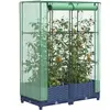 vidaXL Jardinière surélevée avec housse aspect rotin 80x40x123 cm