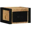 vidaXL Table de chevet 40x35x25 cm bois massif de manguier brut