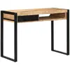 vidaXL Bureau 100x50x75 cm bois de manguier brut massif