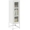 vidaXL Buffet Haut Blanc 36x39x123 cm Acier laminé à Froid