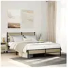 vidaXL Cadre de lit sans matelas chêne sonoma 140x190 cm
