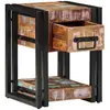 vidaXL Table De Chevet Vidaxl 40x40x40 Cm En Bois Massif Récupéré