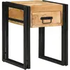 vidaXL Table D'appoint Vidaxl 40x40x50 Cm En Bois De Manguier Massif