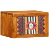 vidaXL Tables de chevet Marron, multicolore 35 x 30 x 22 cm