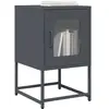 vidaXL Table de Chevet Anthracite 36x39x60,5 cm Acier laminé à Froid