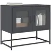 vidaXL Meuble TV Anthracite 68x39x60,5 cm Acier laminé à Froid