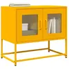 vidaXL Meuble TV Jaune Moutarde 68x39x60,5 cm Acier laminé à Froid