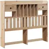 vidaXL Tête de lit avec rangement 135 cm bois massif de pin
