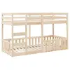 vidaXL Lit superposé 90x200 cm Bois de pin massif