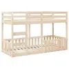 vidaXL Lit superposé 90x190 cm Bois de pin massif