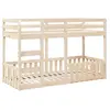 vidaXL Lit superposé 75x190 cm Bois de pin massif