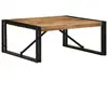 vidaXL vidaXL Table basse 80x80x35 cm bois de manguier massif brut