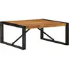 vidaXL Table basse 80x80x35 cm en bois massif d'acacia
