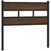 vidaXL Tête de lit chêne marron 107 cm acier et bois d'ingénierie
