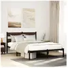 vidaXL Cadre de lit sans matelas avec tête de lit 160x200 cm