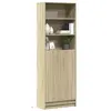 Vidaxl - Buffet haut led chêne sonoma 69x32,5x200 cm bois d'ingénierie